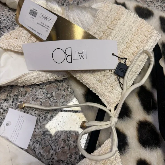 PatBO Ivory Fringe Deep-V Maxi Dress - Picture 4 of 7